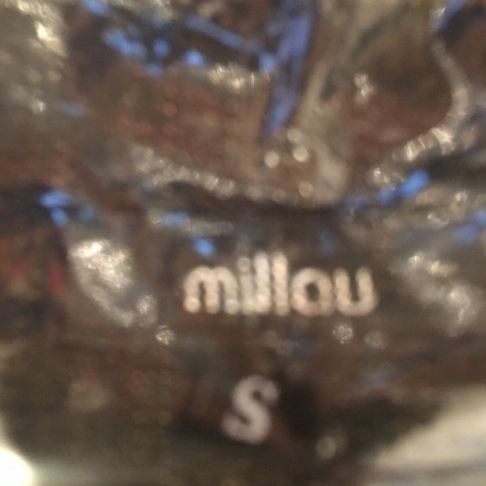 Millau womans small  Denim Jean Jacket Cropped dis - Picture 5 of 6